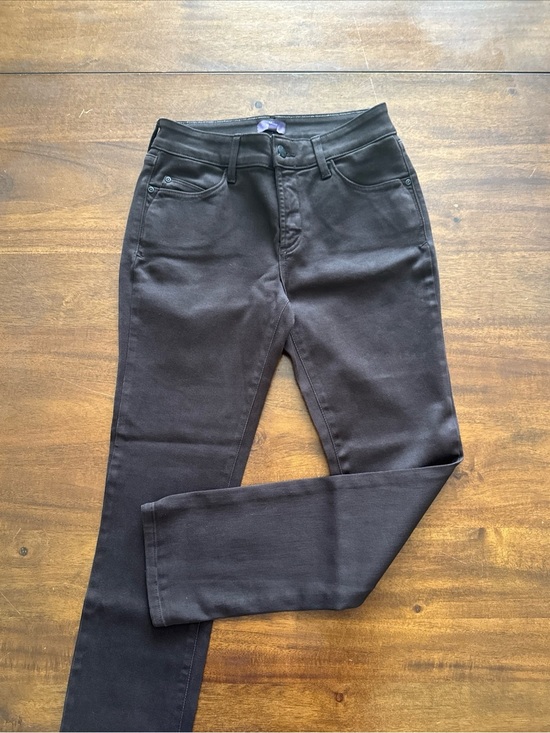NYDJ Denim - NYDJ Brown Legging Denim Jeans Lift Tuck Womens Petite 2P Cotton Stretch
